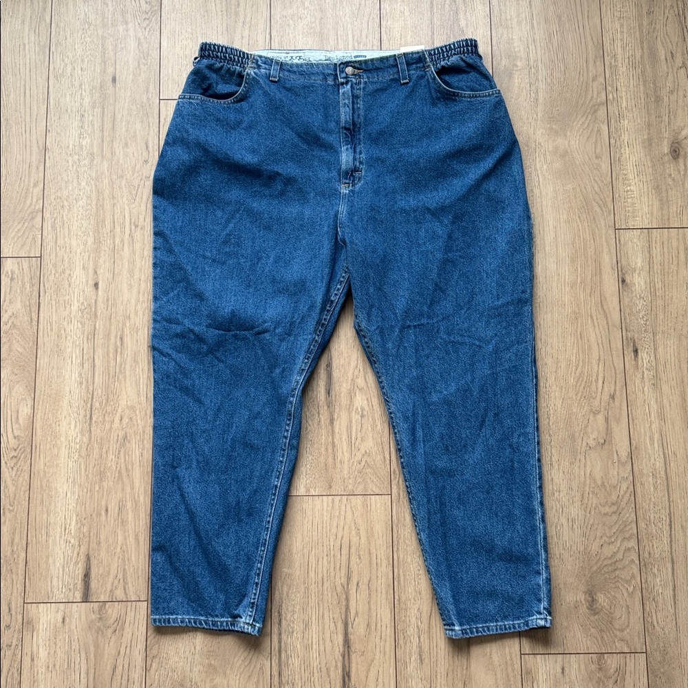 Riders by Lee Blue Jeans Women’s 26W Plus Petite Length Elastic Waist Denim New